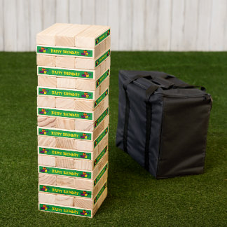Birthday Party Game Jumbo Wood Topple Tower