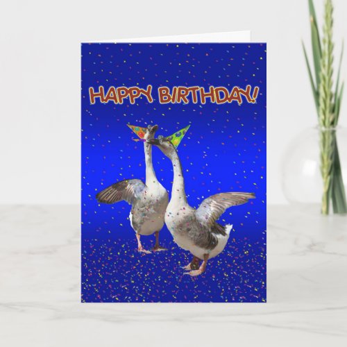 Birthday Party Geese _ Goosebumps Card