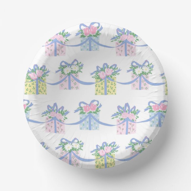 Birthday Party Gift Paper Plates  Bowls (Front)