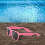 Birthday party girl pink sunglasses<br><div class="desc">Personalize and add a name.</div>