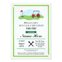 Birthday Party Golf Any Age 50th 60th Invitation