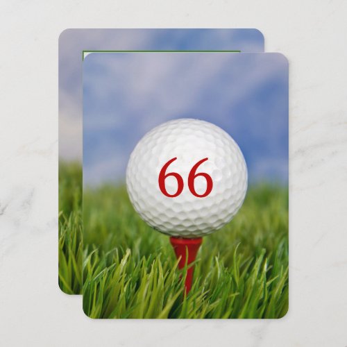 Birthday Party Golf theme for any age Invitation