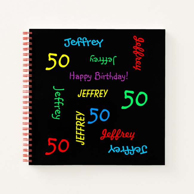 Birthday Party Guest Book, ANY NAME, ANY AGE, FUN