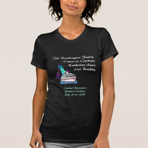 Birthday Party Hat Cruise T_Shirt