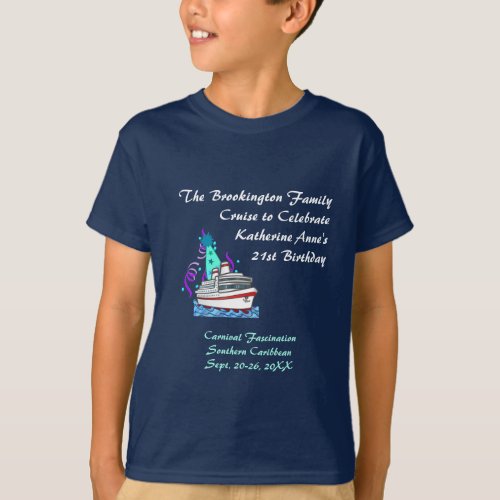 Birthday Party Hat Cruise T_Shirt