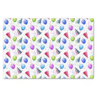 Cute Colorful Birthday Party Balloon Pattern Tissue Paper | Zazzle