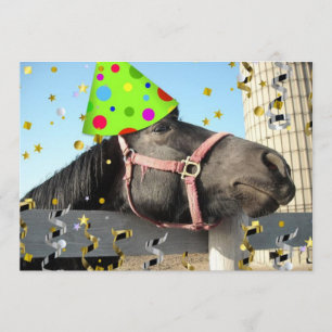 Birthday Party Horse Invite