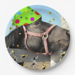 Birthday Party Horse Paper Plates