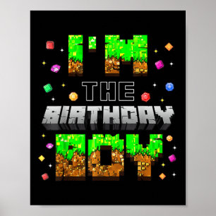 Birthday Party Im The Birthday Boy Game Pixel Boy  Poster