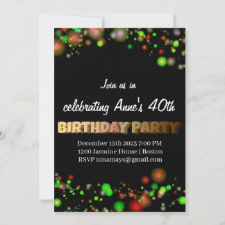 Birthday Party Invitation