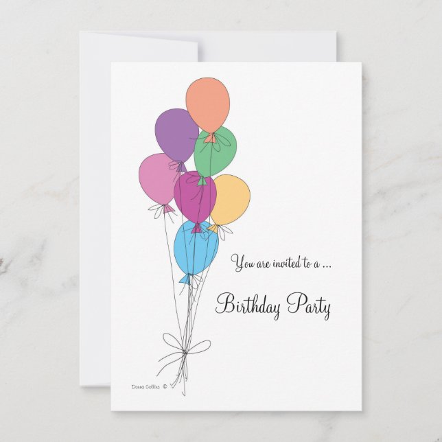 Birthday Party Invitation (Front)