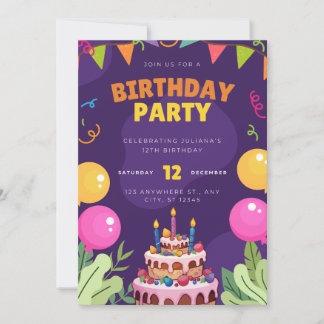 birthday party invitation