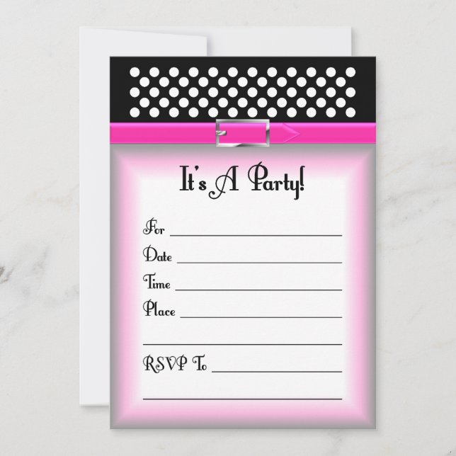 Birthday Party Invitation (Front)