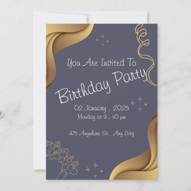 Birthday Party Invitation (Front)