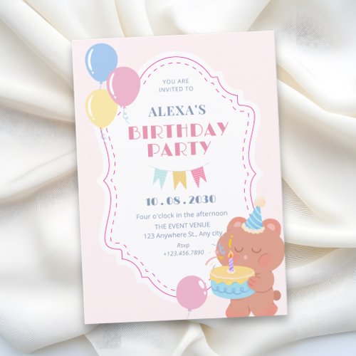 Birthday party invitation