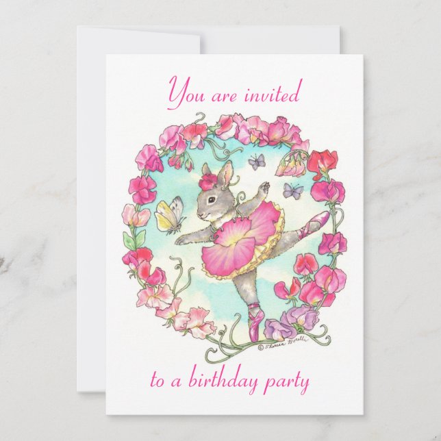 Birthday party invitation (Front)