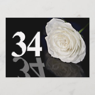 Birthday party invitation 34 years old