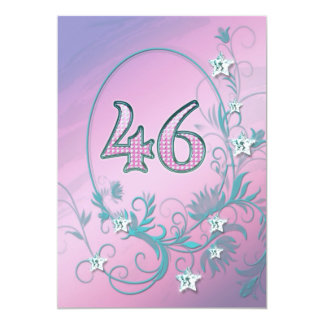 46th Birthday Invitations Announcements Zazzle 46th Birthday Invitations Announcements Zazzle