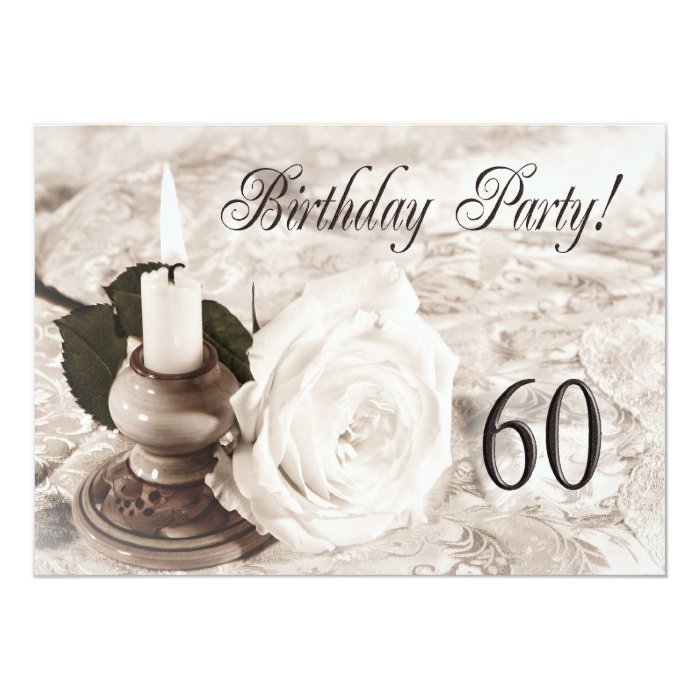 Birthday party invitation 60 years old | Zazzle