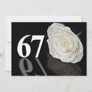Birthday party invitation 67 years old