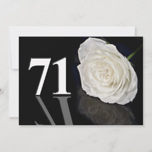 Birthday party invitation 71 years old