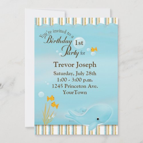 Birthday Party Invitation Beach or Pool