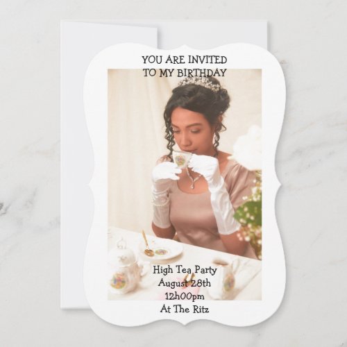 birthday party invitationbridgerton style invite