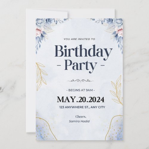   Birthday Party Invitation Card