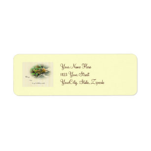 Birthday Party Invitation - Chipmunk Label
