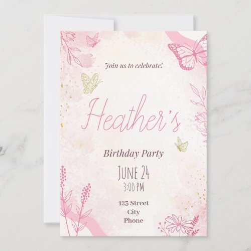 Birthday Party Invitation _ Custom _ Add your Info