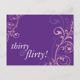 BIRTHDAY PARTY INVITATION :: fabulous 2 Postcard