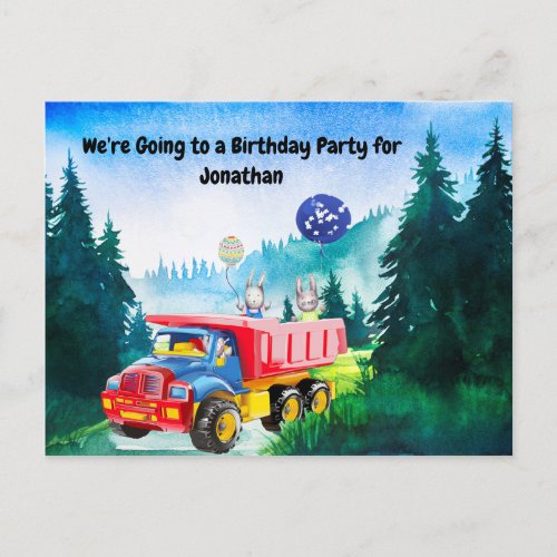 Birthday Party Invitation for 3yr Old Boy