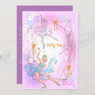 Birthday Party Invitation for 5 Year Old Daughter