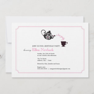Birthday Party Invitation - Tea