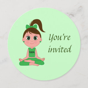 Birthday Party Invitation to a Yoga Party