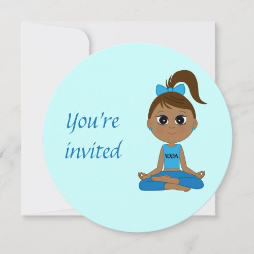 Birthday Party Invitation to a Yoga Party