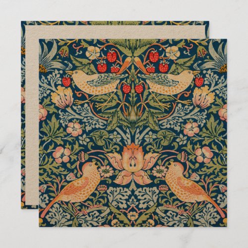 BIRTHDAY PARTY INVITATION  WILLIAM MORRIS 