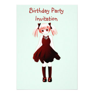 Anime Birthday Invitations 9