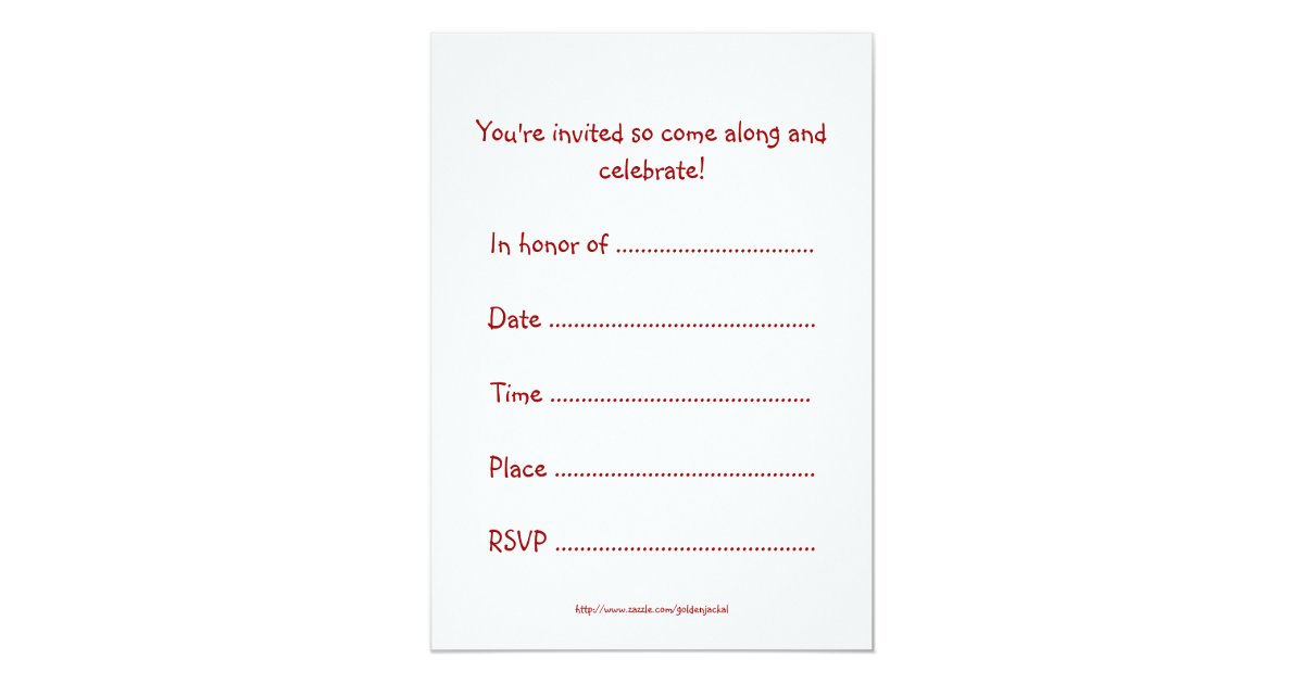 birthday party invitation with anime girl zazzle