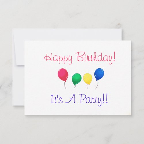 Birthday Party Invitations