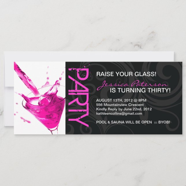 BIRTHDAY PARTY INVITATIONS (Front)