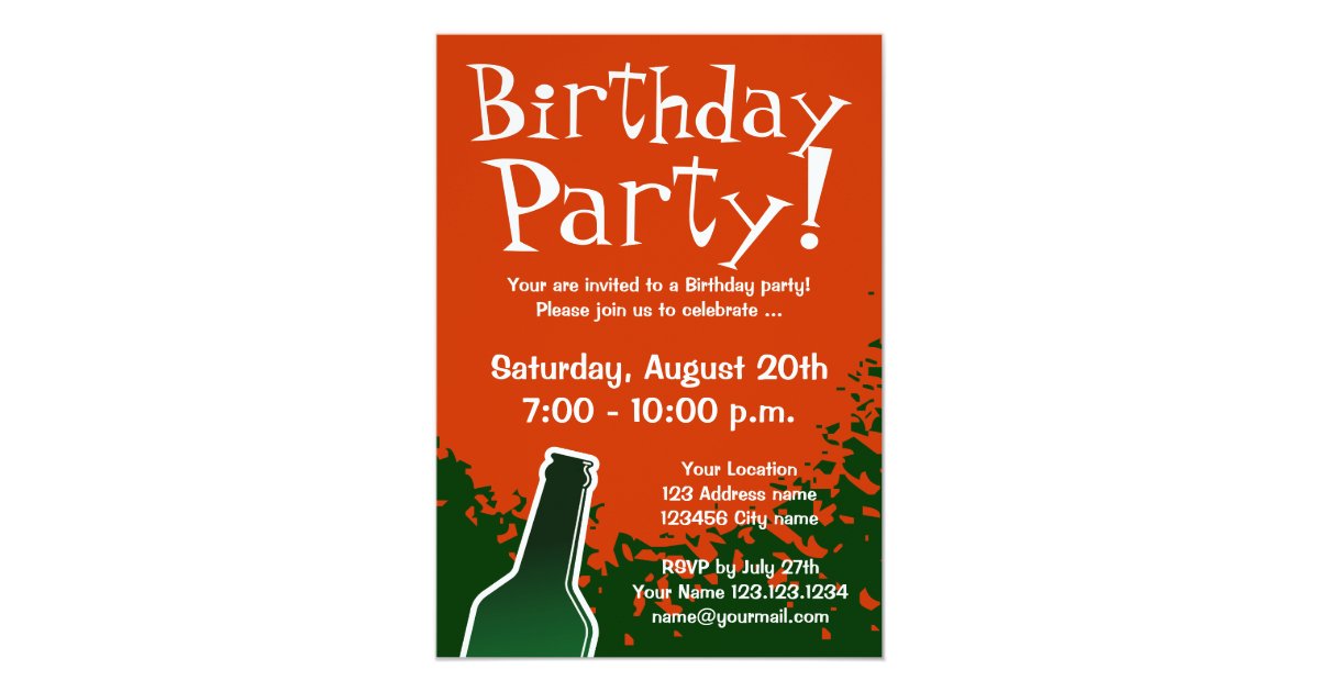 Birthday party invitations | Custom invites | Zazzle.com