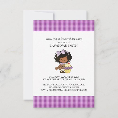 Birthday Party Invitations for a Girl