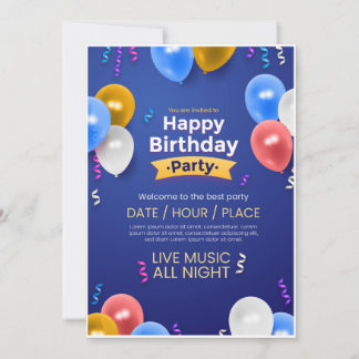 Birthday party invite