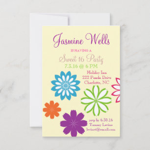Birthday Party Invite   'Pretty Sweet' 16