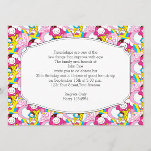 Manga Birthday Invitations Zazzle