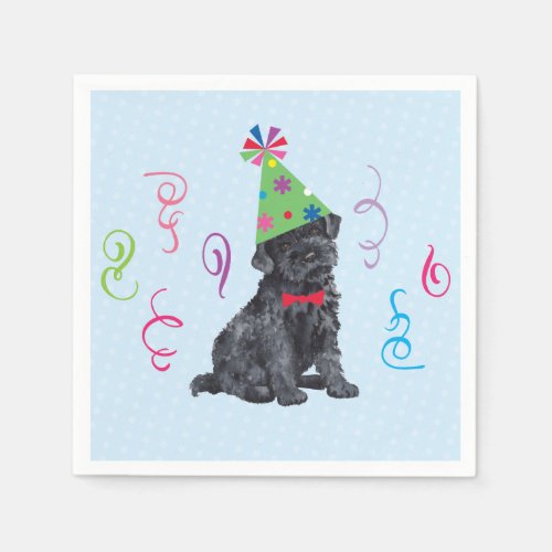 Birthday Party Kerry Blue Terrier Napkins