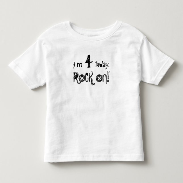 (Birthday) Party like a rockstar!! Toddler T-shirt (Front)