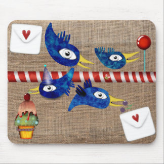 Birthday Party lolly pop cake cupcake cherry Mouse Pad