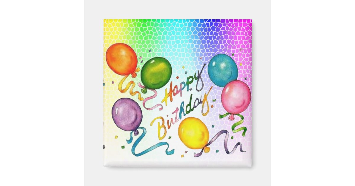 Birthday Party Magnets | Zazzle